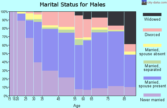 Long Branch marital status for males