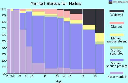 Maplewood marital status for males