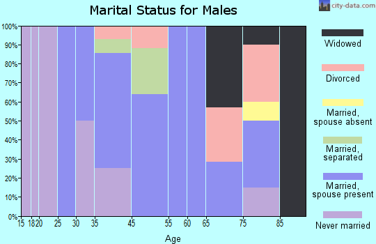 Menifee marital status for males