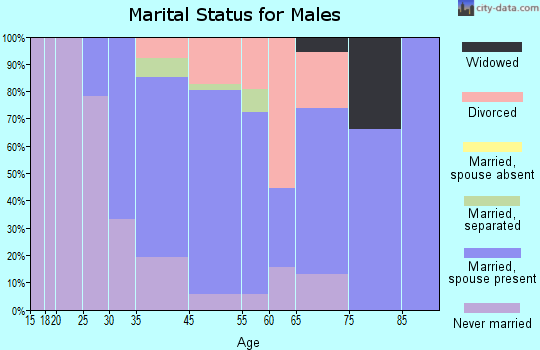 Merchantville marital status for males