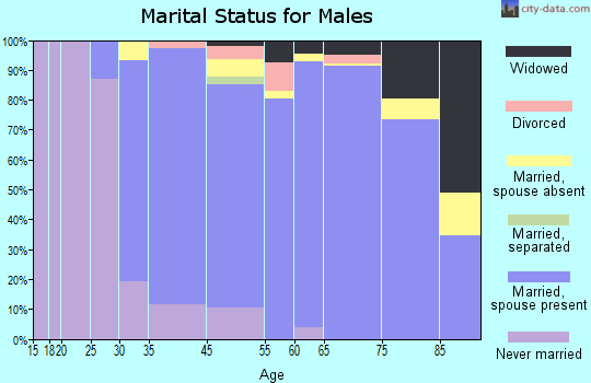 Mountainside marital status for males