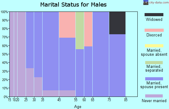 Mullica Hill marital status for males