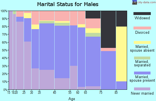 Newton marital status for males