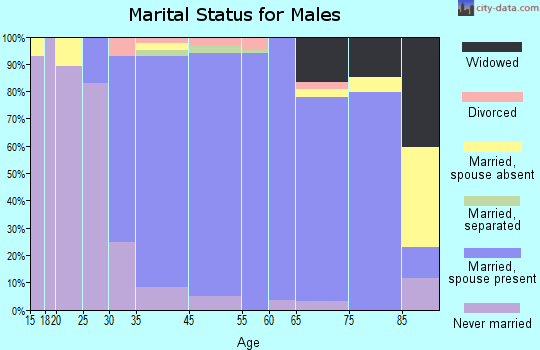 Norwood marital status for males