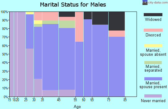 Oak Valley marital status for males