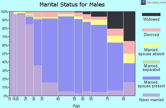 Paramus marital status for males