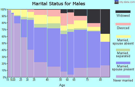 Passaic marital status for males