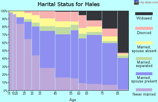 Paterson marital status for males