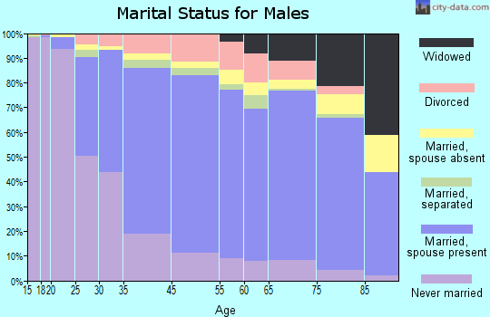 Pennsauken marital status for males