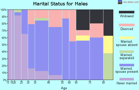 Port Republic marital status for males