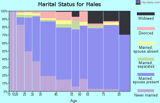 Roselle Park marital status for males