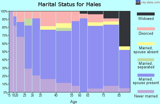 Mountain Home marital status for males