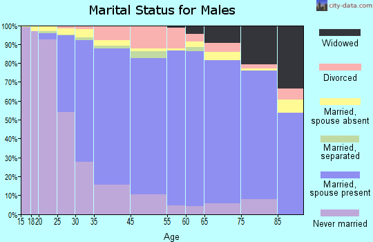 Sayreville marital status for males