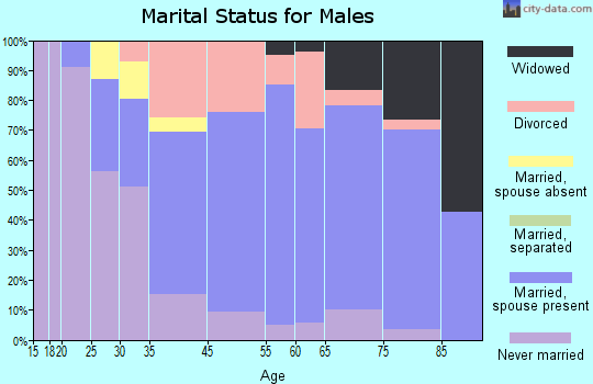 Ship Bottom marital status for males