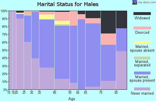 South Amboy marital status for males