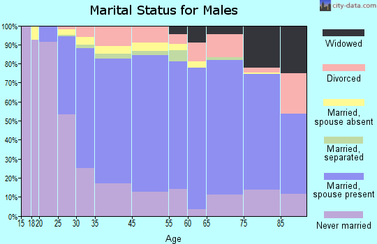 South River marital status for males