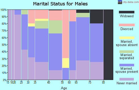 Sussex marital status for males