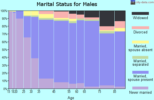 Teaneck marital status for males
