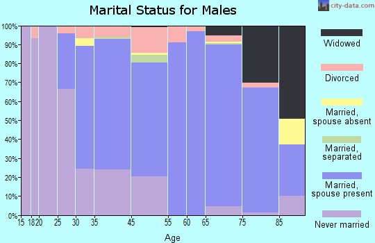 Totowa marital status for males