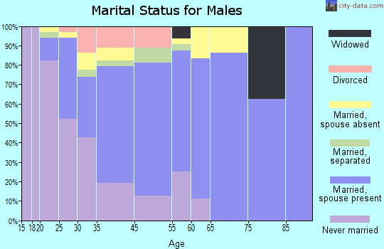 Victory Gardens marital status for males