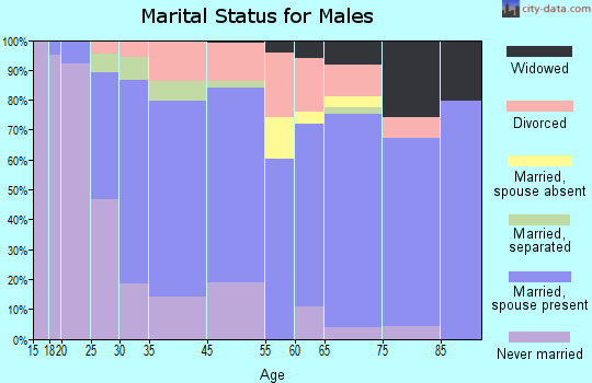 Villas marital status for males