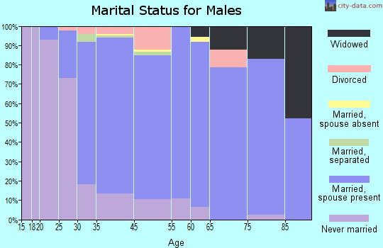 Waldwick marital status for males