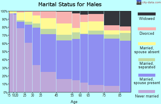 West New York marital status for males