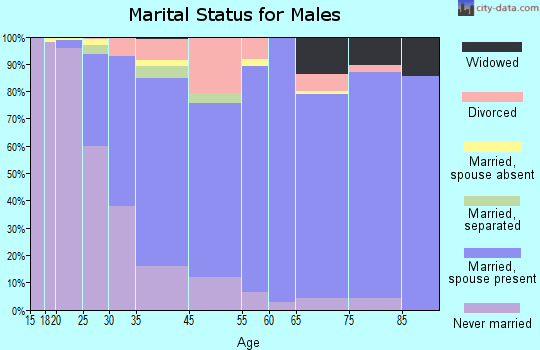 West Paterson marital status for males