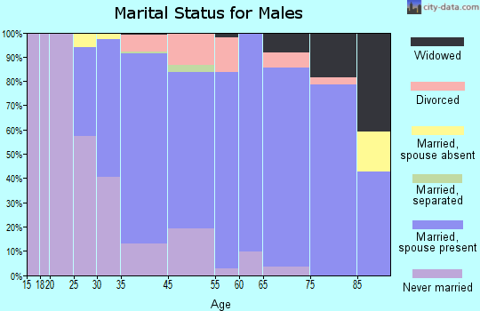 White Horse marital status for males