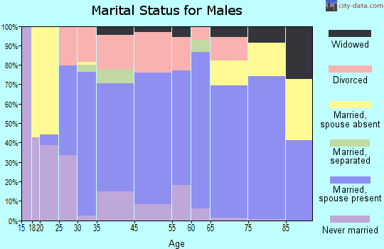 Newport marital status for males
