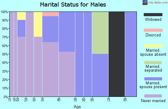 Acomita Lake marital status for males
