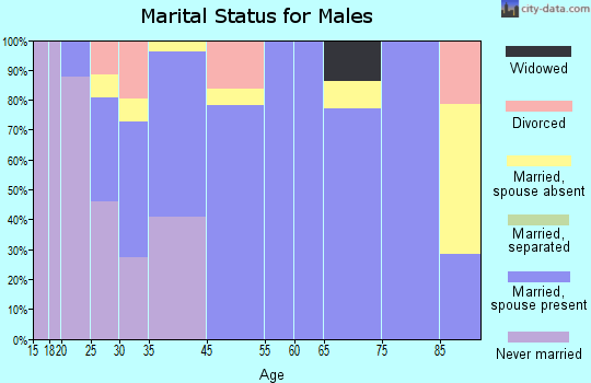 Alamo marital status for males