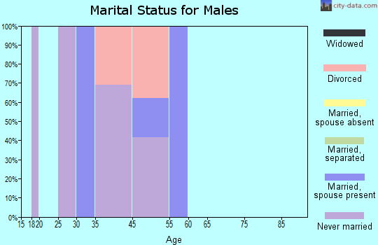 Canada de los Alamos marital status for males