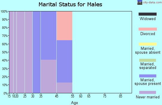 Chupadero marital status for males