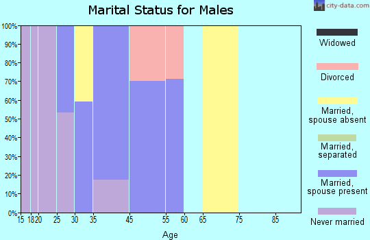Church Rock marital status for males