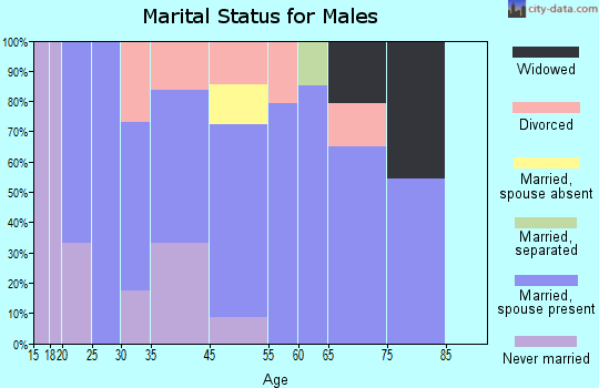 Jarales marital status for males