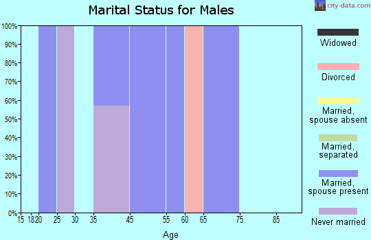 Lake Sumner marital status for males