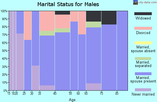 La Luz marital status for males