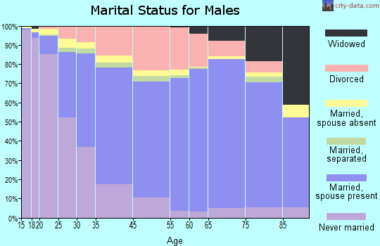 Las Cruces marital status for males