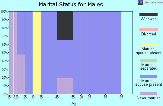Mesquite marital status for males