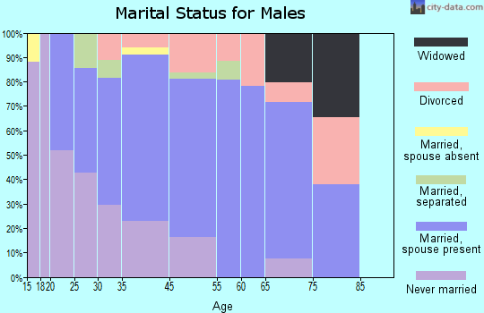 Mountainair marital status for males