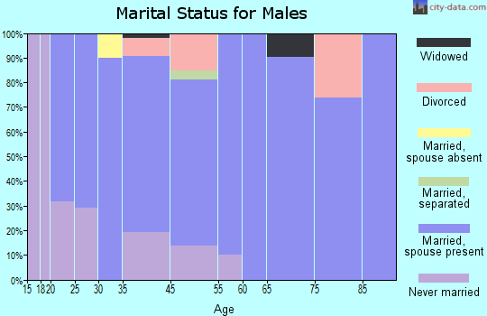 Santa Teresa marital status for males