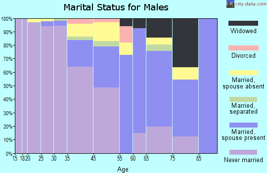 Santo Domingo Pueblo marital status for males