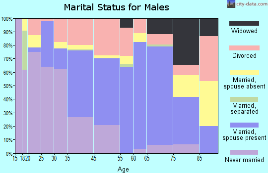 Taos marital status for males