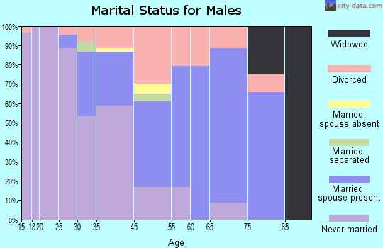 Taos Pueblo marital status for males