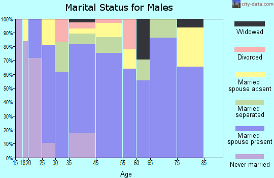 Vado marital status for males