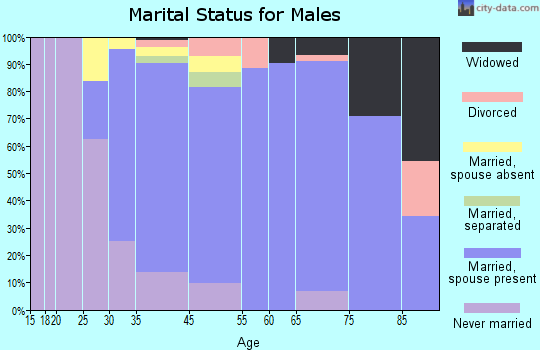 Albertson marital status for males