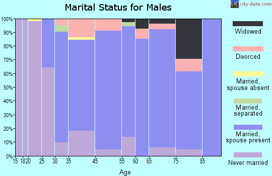 Allegany marital status for males