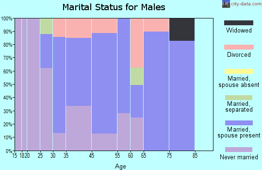 Angola on the Lake marital status for males