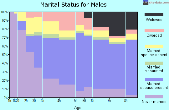 Auburn marital status for males